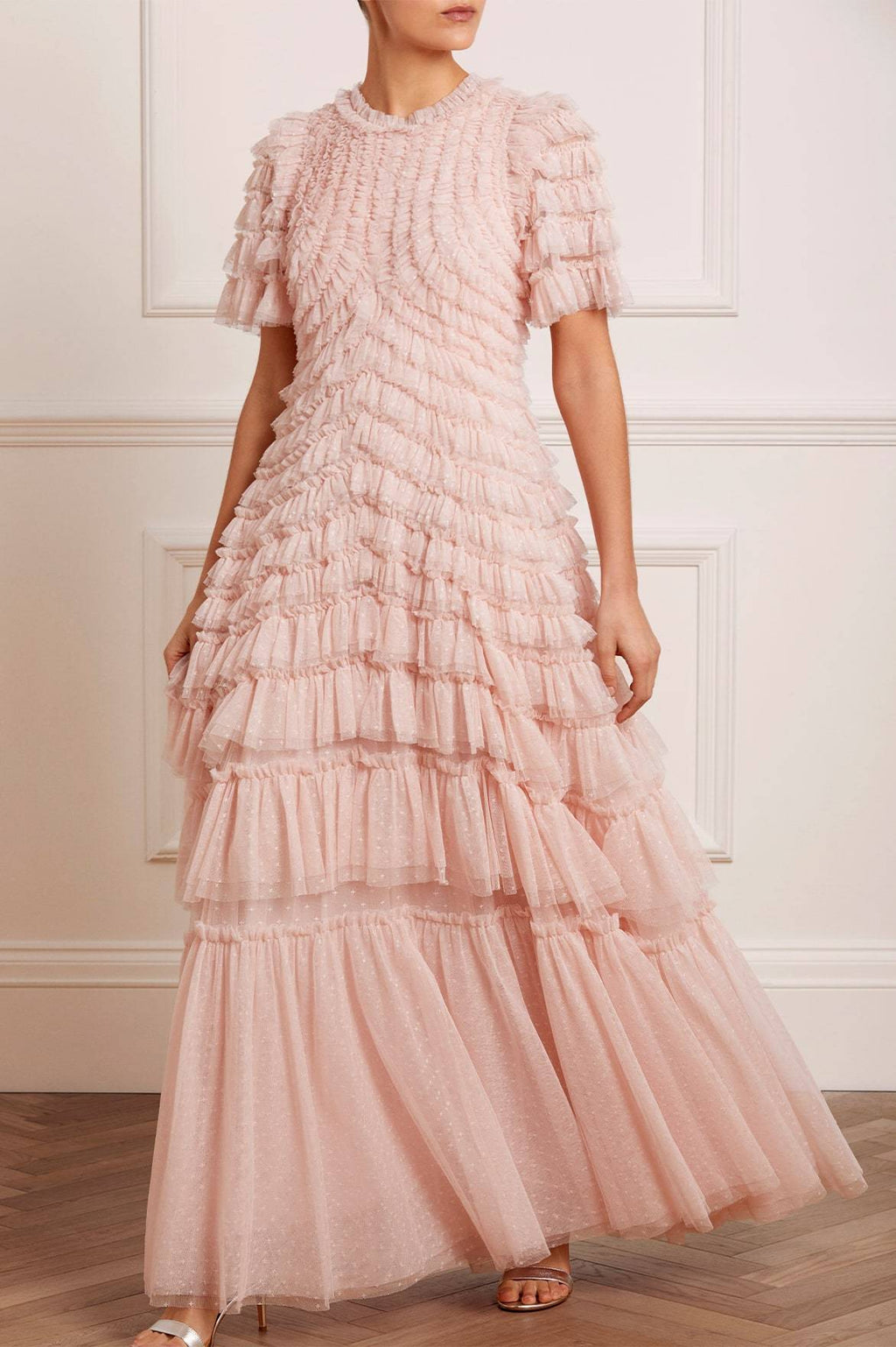 Willow Ruffle Gown – Pink | Needle ☀ Thread